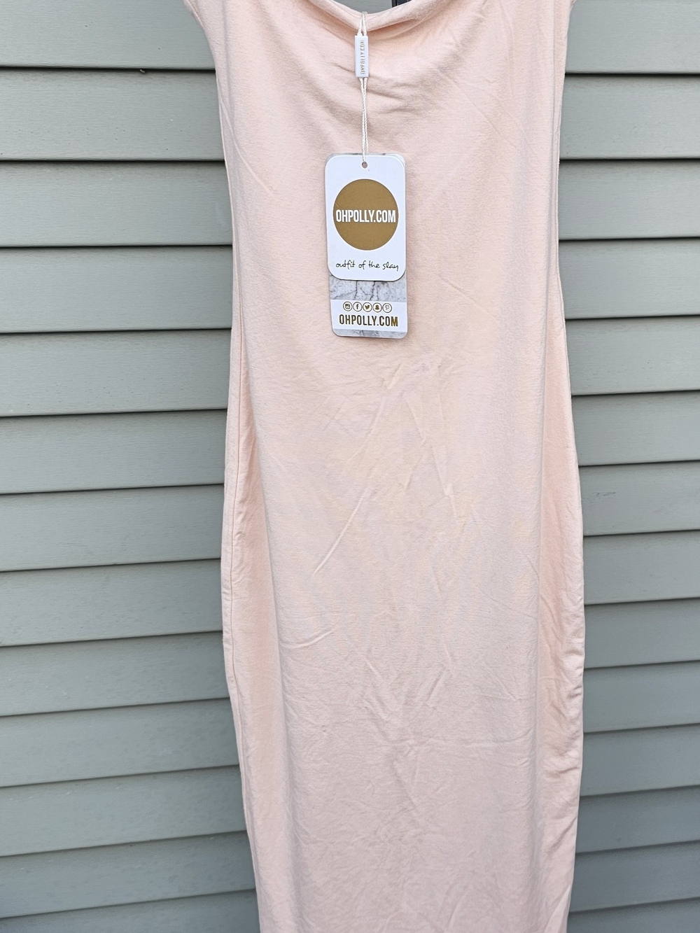 OhPolly Blush Pink Bodycon Dress - Size 2